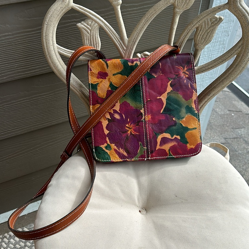 PATRICIA NASH cross body leather purse